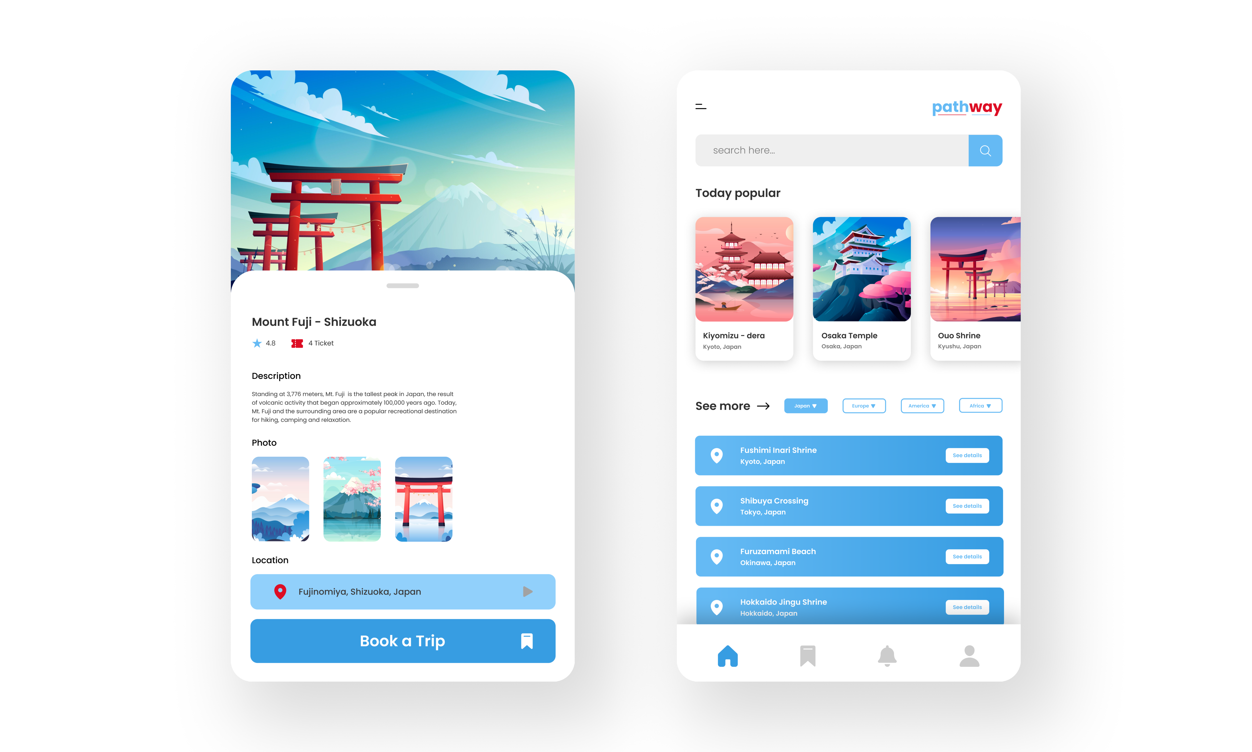 Travel App Design